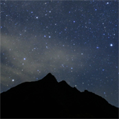 Stars on Hotaka as Mt.Myojin